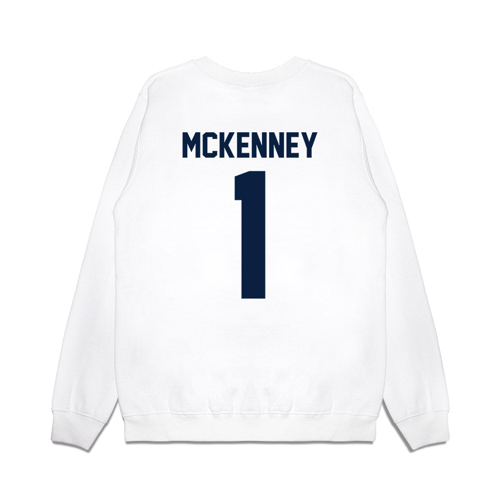 Michigan - NCAA Men's Basketball : Trey McKenney - Vintage Shersey Premium Crewneck Sweatshirt-1