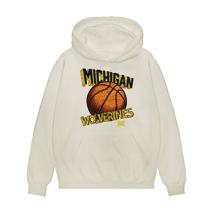 Michigan - NCAA Women's Basketball : Macy Brown - Vintage Shersey Premium Hooded Sweatshirt-0