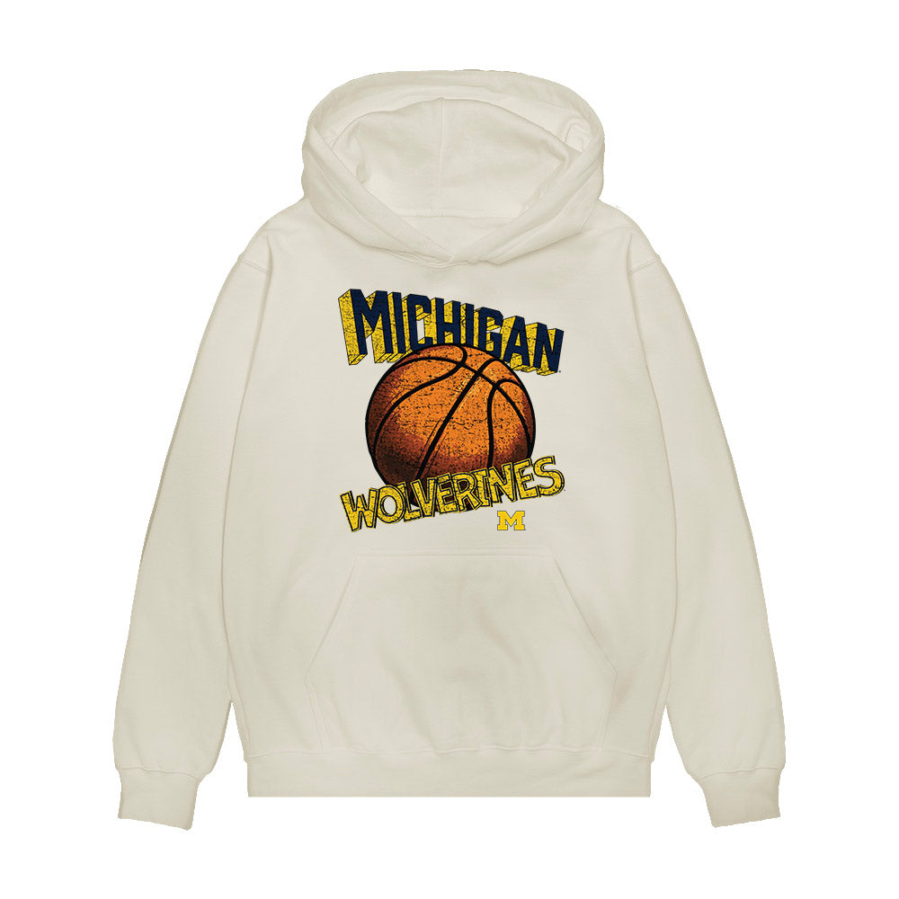 Michigan - NCAA Women's Basketball : Olivia Olson - Vintage Shersey Premium Hooded Sweatshirt-0