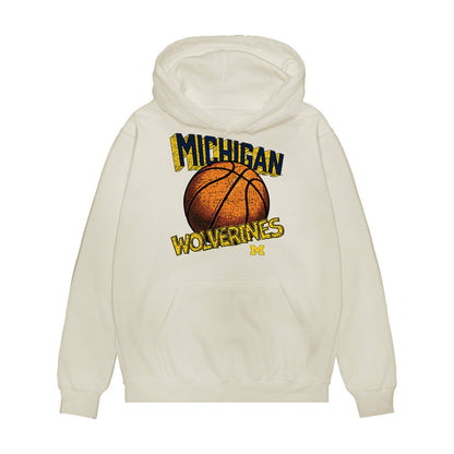 Michigan - NCAA Men's Basketball : Elliot Cadeau - Vintage Shersey Premium Hooded Sweatshirt-0