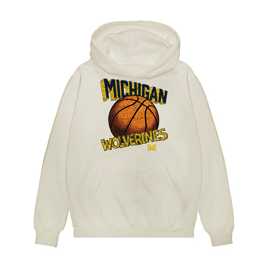 Michigan - NCAA Men's Basketball : Elliot Cadeau - Vintage Shersey Premium Hooded Sweatshirt-0