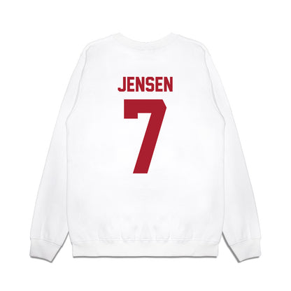 Iowa State - NCAA Women's Basketball : Freya Jensen - Vintage Shersey Premium Crewneck Sweatshirt-1
