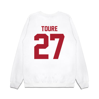 Iowa State - NCAA Men's Basketball : Killyan Toure - Vintage Shersey Premium Crewneck Sweatshirt-1