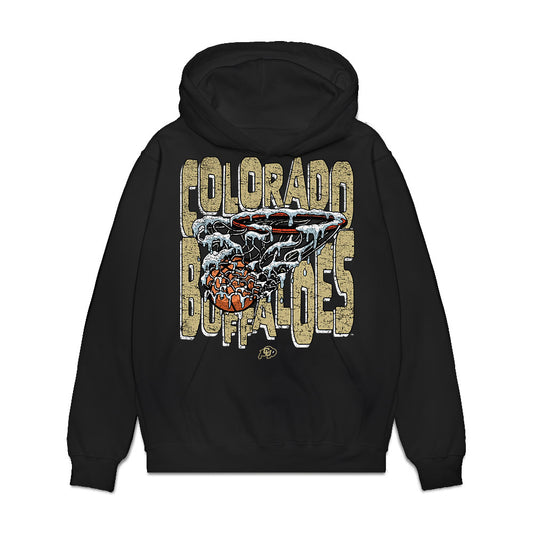 Colorado - NCAA Men's Basketball : Barrington Hargress - Vintage Shersey Premium Hooded Sweatshirt-0