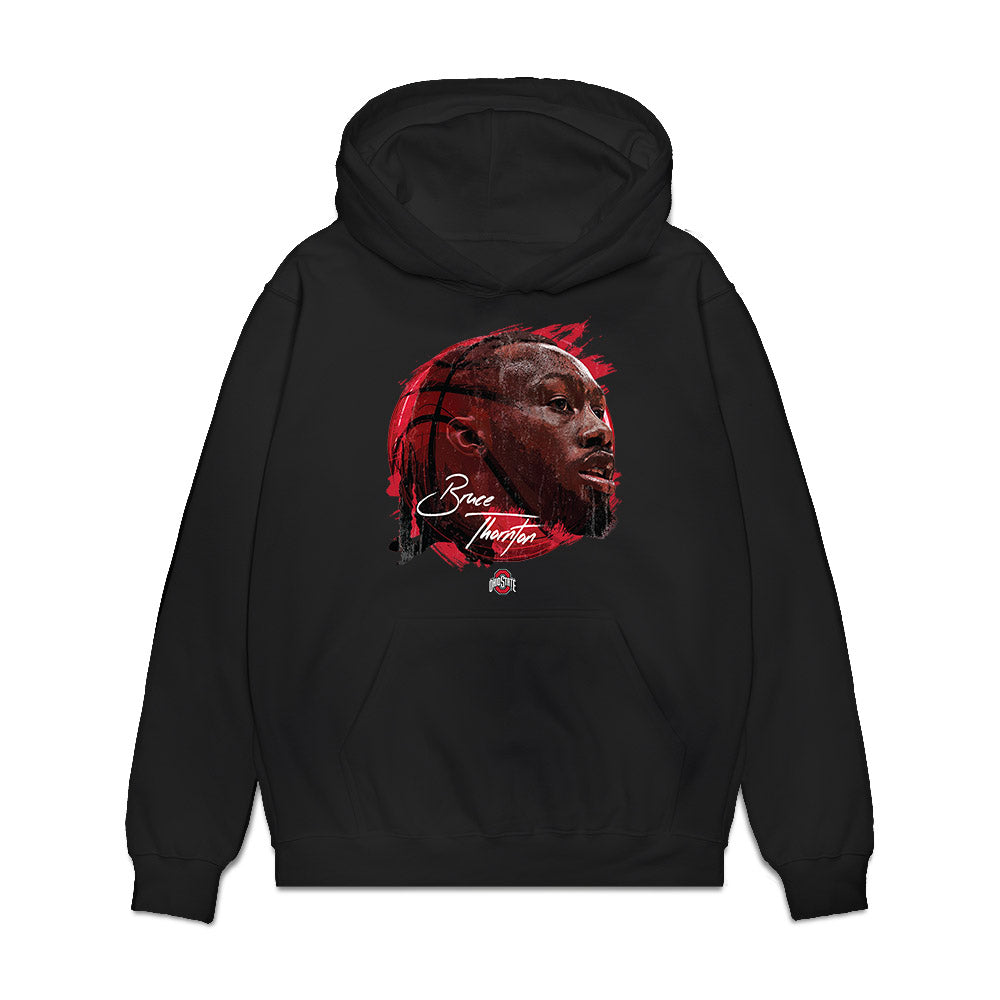 Ohio State - NCAA Men's Basketball : Bruce Thornton - Game Face Premium Hooded Sweatshirt-0