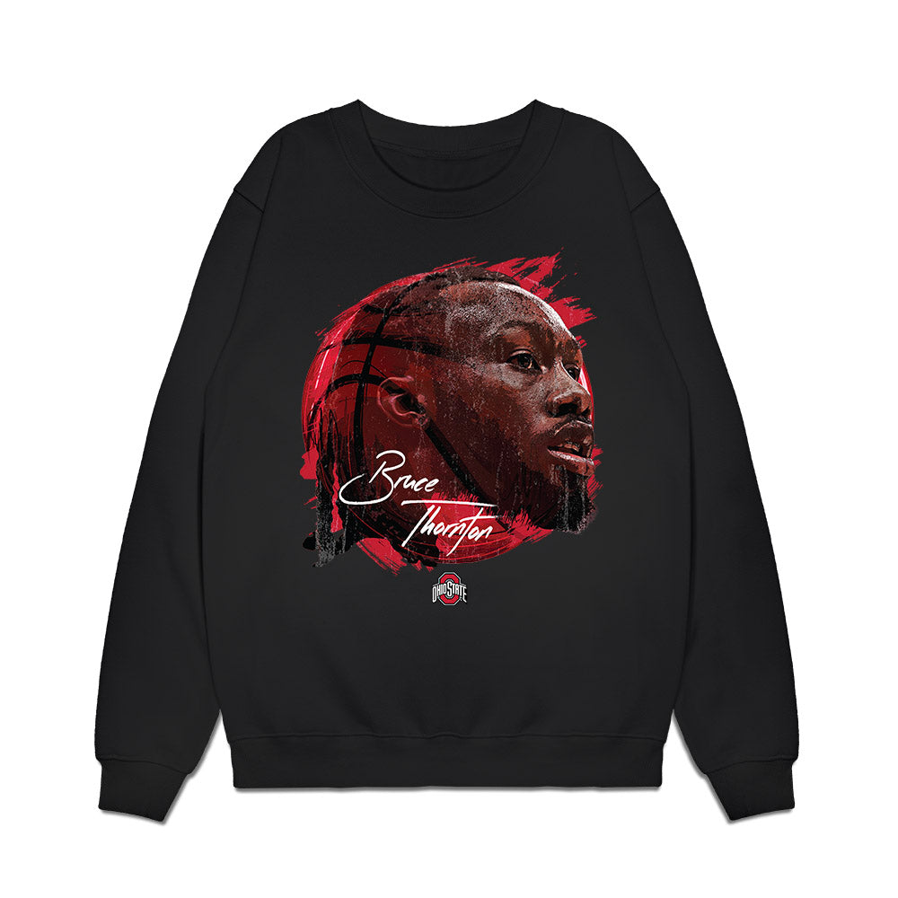 Ohio State - NCAA Men's Basketball : Bruce Thornton - Game Face Premium Crewneck Sweatshirt-0