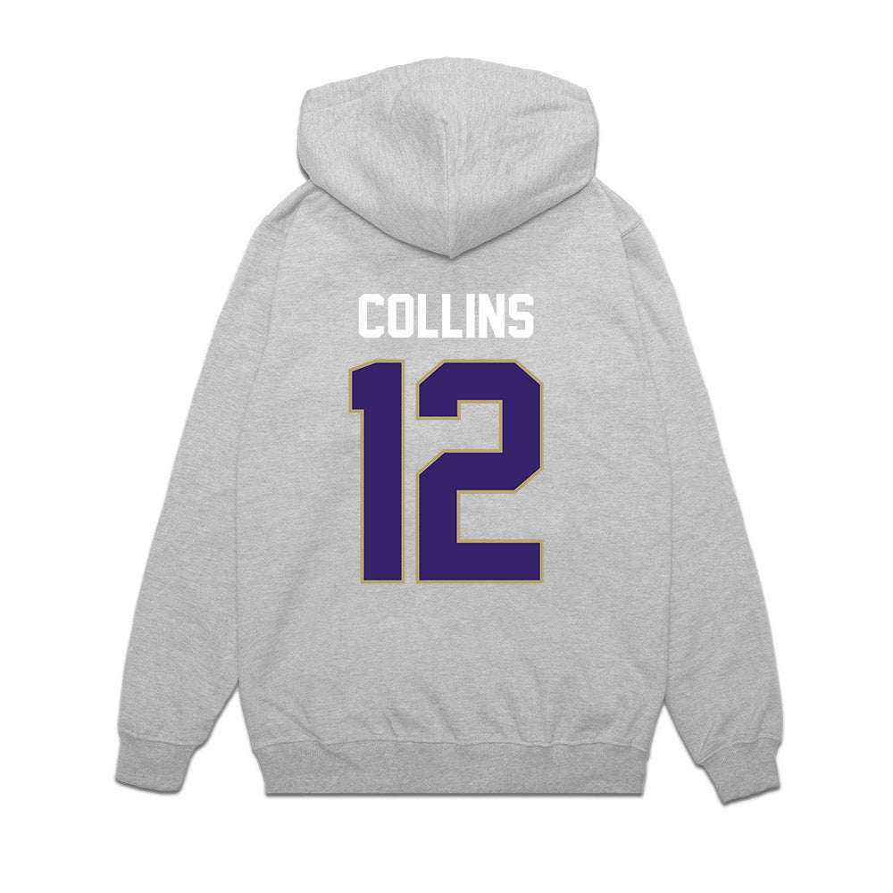 JMU - NCAA Football : Zaron Collins - Vintage Football Premium Hooded Sweatshirt-1