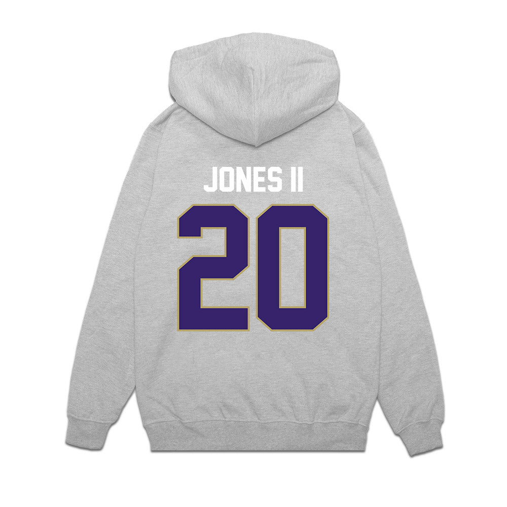 JMU - NCAA Football : Terrence Jones II - Vintage Football Premium Hooded Sweatshirt-1