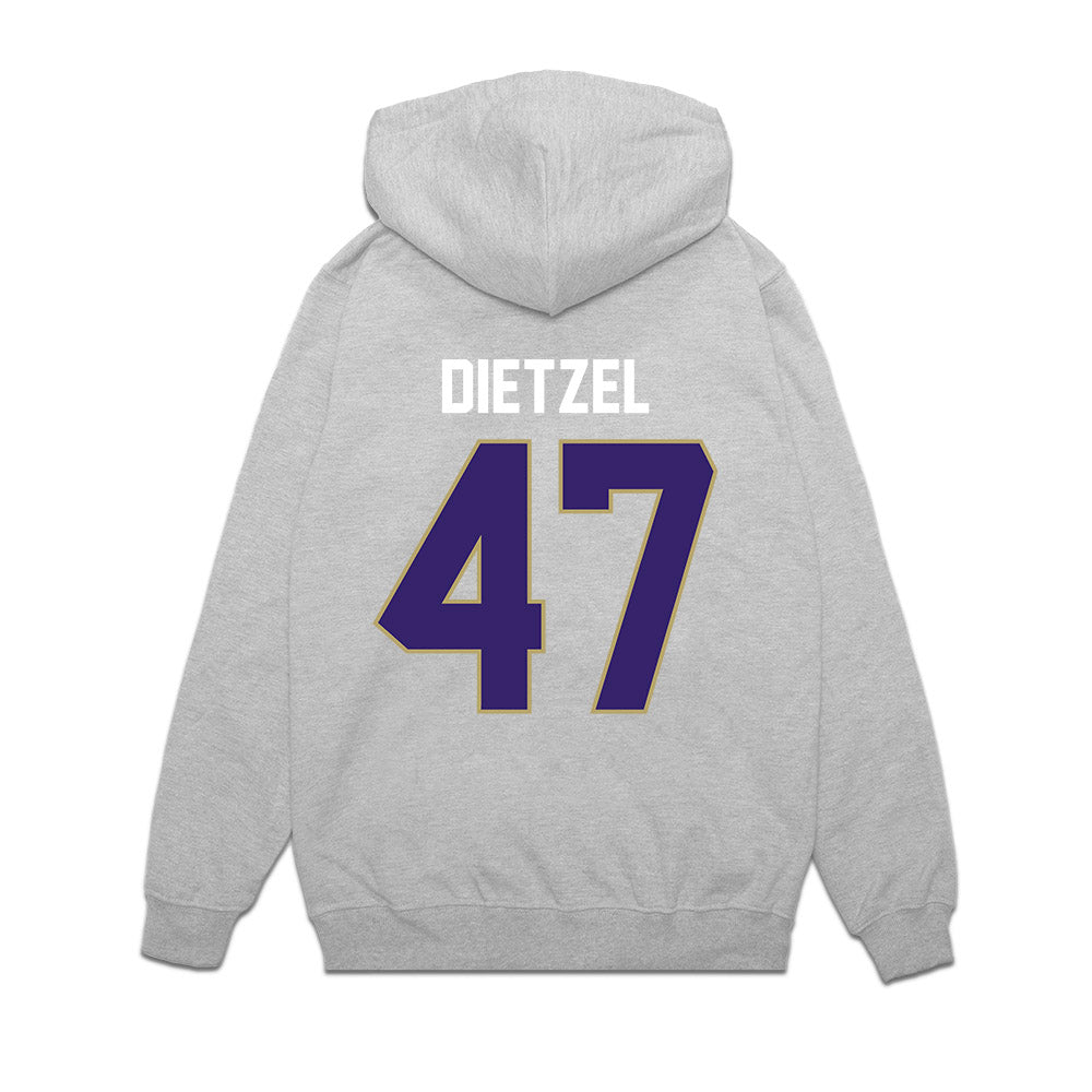 JMU - NCAA Football : Mitchell Dietzel - Vintage Football Premium Hooded Sweatshirt-1