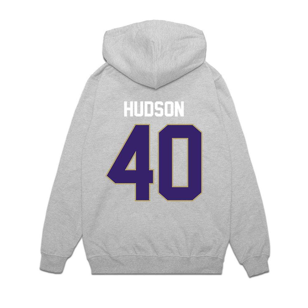 JMU - NCAA Football : Zion Hudson - Vintage Football Premium Hooded Sweatshirt-1