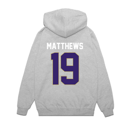 JMU - NCAA Football : Micah Matthews - Vintage Football Premium Hooded Sweatshirt-1