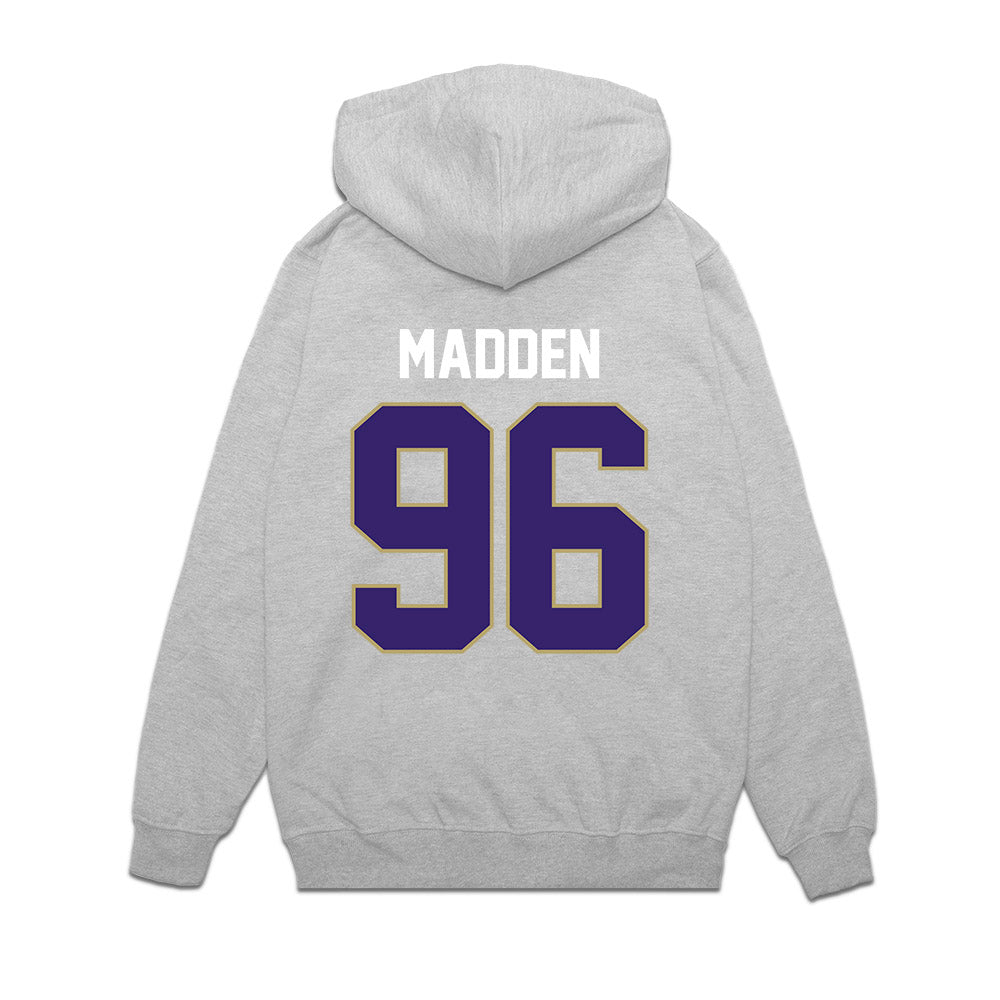 JMU - NCAA Football : Connor Madden - Vintage Football Premium Hooded Sweatshirt-1