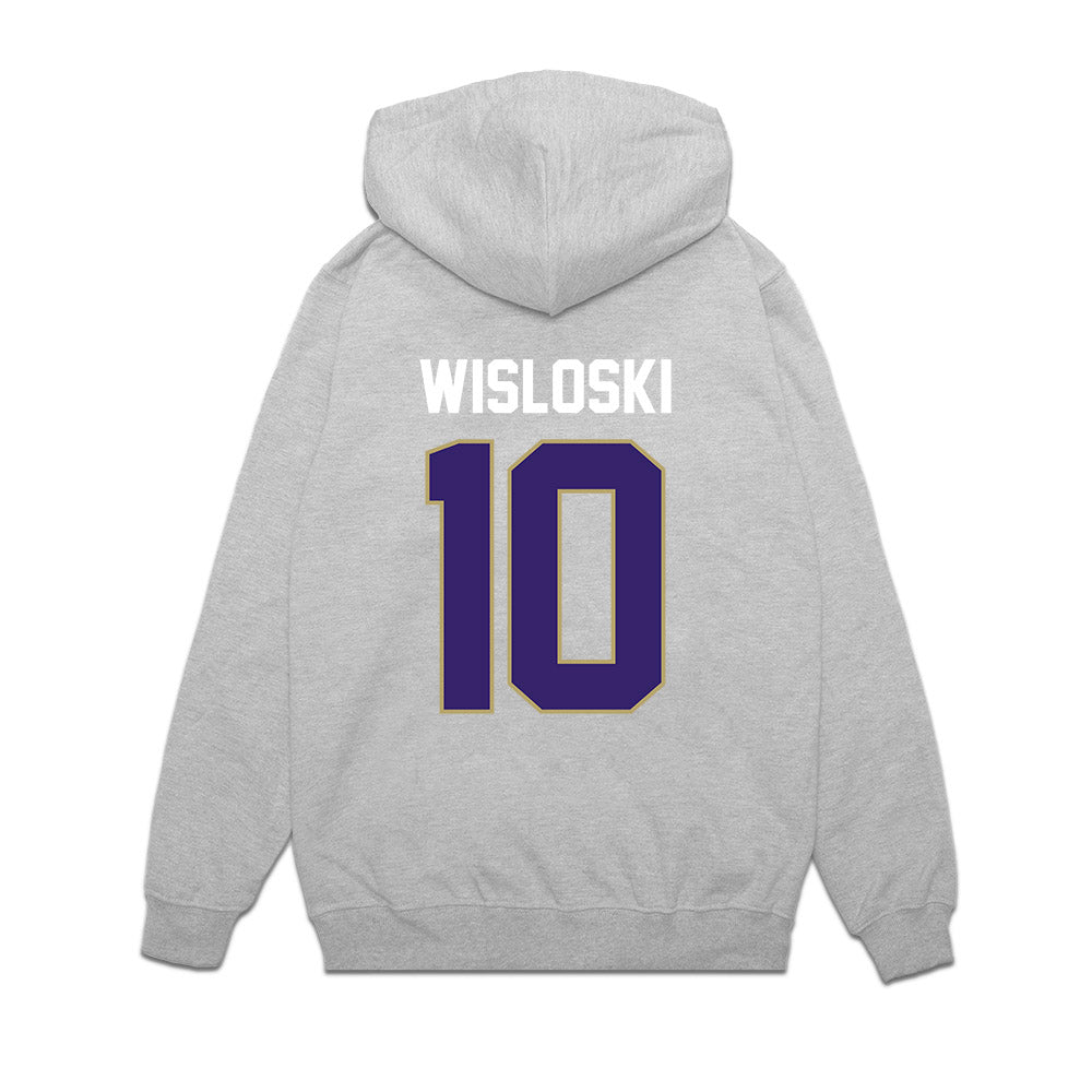 JMU - NCAA Football : Braeden Wisloski - Vintage Football Premium Hooded Sweatshirt-1
