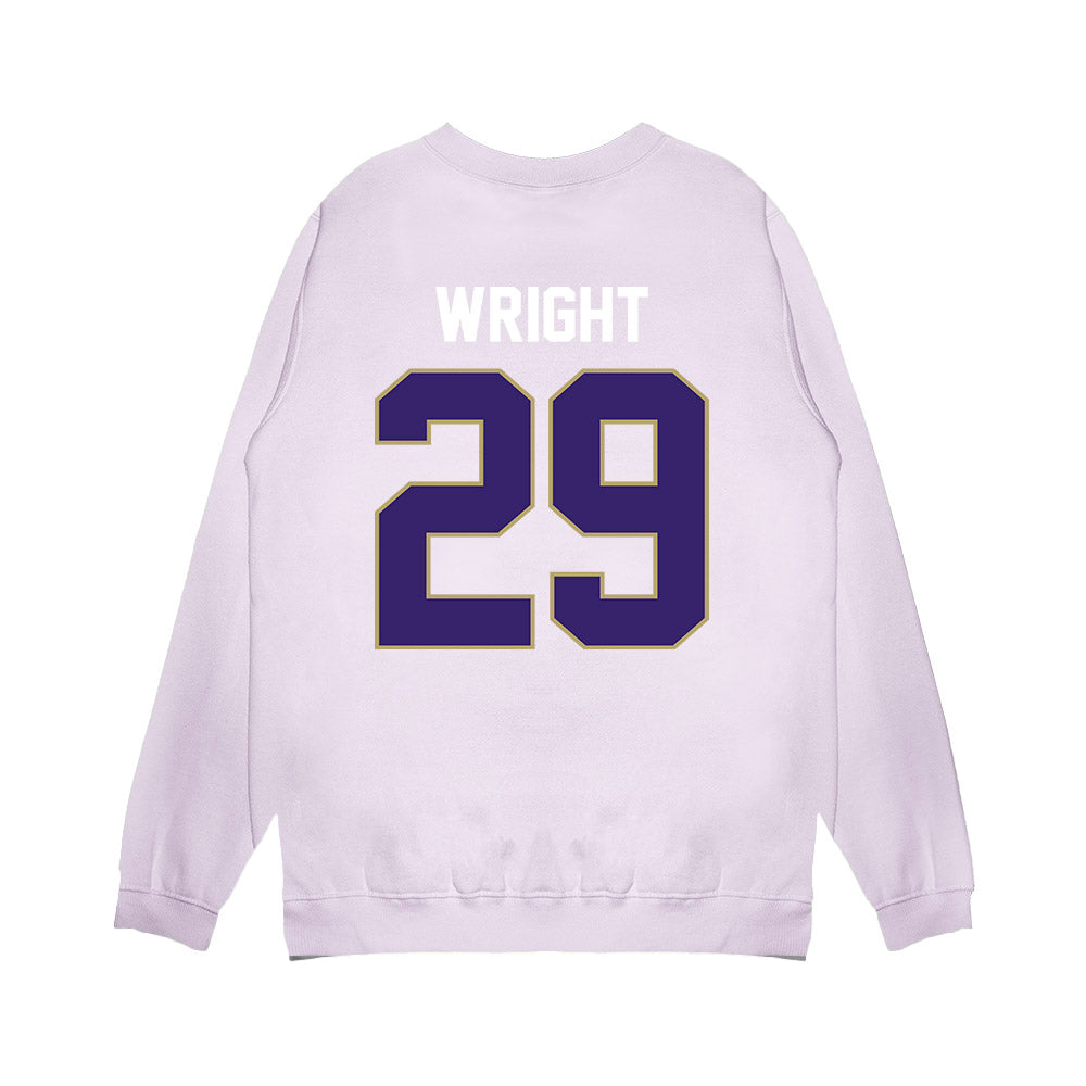 JMU - NCAA Football : KJ Wright - Vintage Football Premium Crewneck Sweatshirt-1