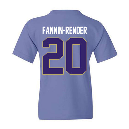 JMU - NCAA Football : Malachi Fannin-Render - Vintage Football Youth T-Shirt-1