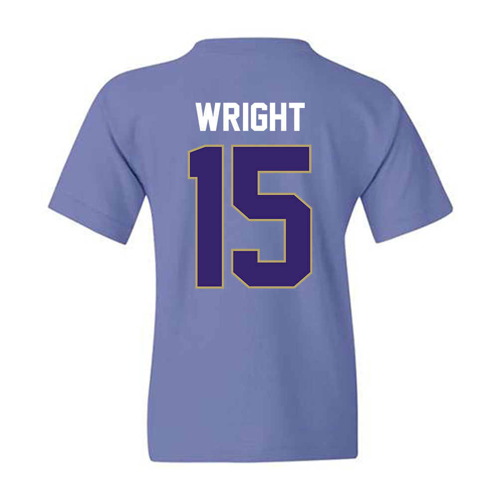 JMU - NCAA Football : Kyi Wright - Vintage Football Youth T-Shirt-1