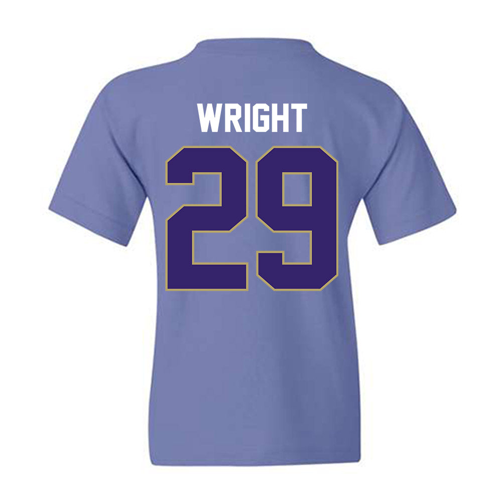 JMU - NCAA Football : KJ Wright - Vintage Football Youth T-Shirt-1