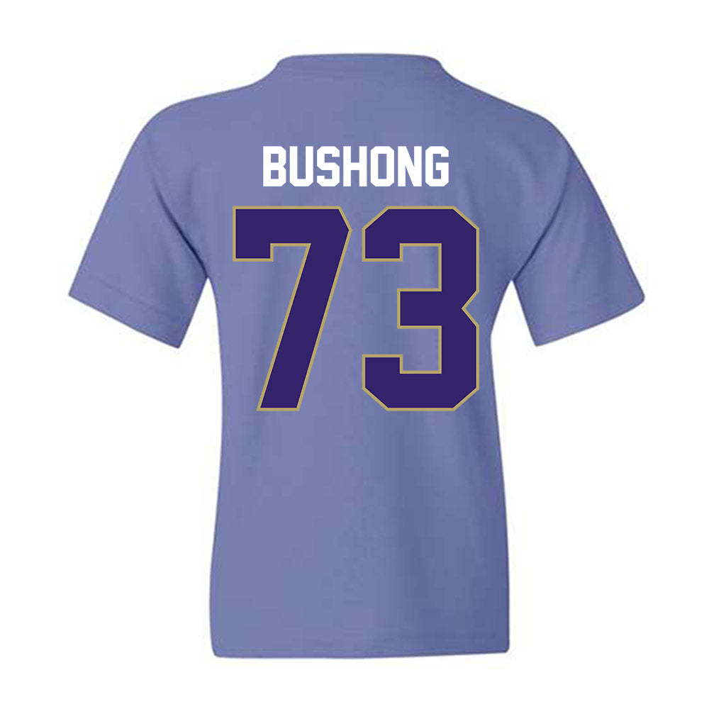 JMU - NCAA Football : Evan Bushong - Vintage Football Youth T-Shirt-1