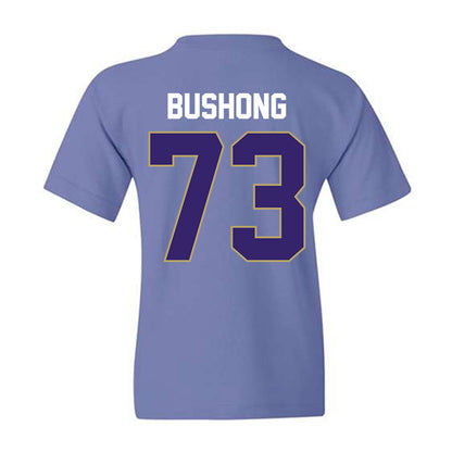 JMU - NCAA Football : Evan Bushong - Vintage Football Youth T-Shirt-1