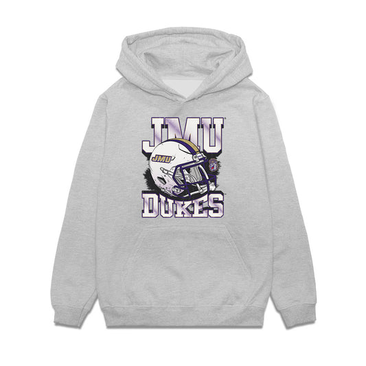 JMU - NCAA Football : Damier Minkah - Vintage Football Premium Hooded Sweatshirt-0