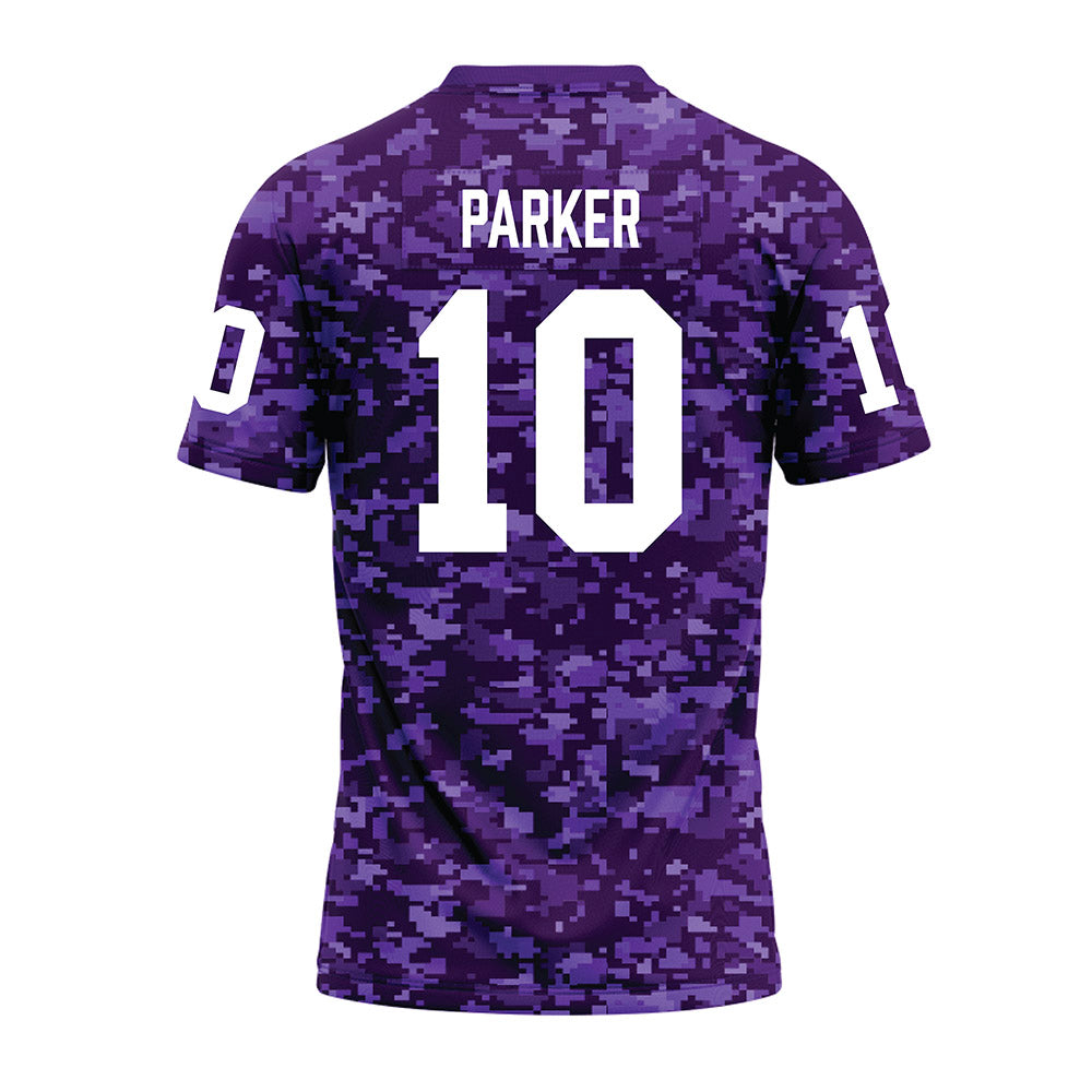 Tarleton State - NCAA Football : Bryce Parker - Purple Camo Premium Football Jersey-1