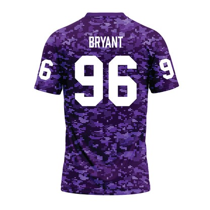 Tarleton State - NCAA Football : Deonte Bryant - Purple Camo Premium Football Jersey-1