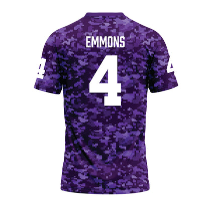Tarleton State - NCAA Football : Omar Emmons - Purple Camo Premium Football Jersey-1