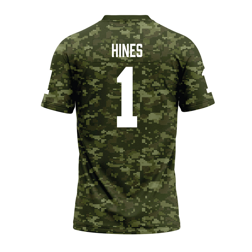 Tarleton State - NCAA Football : Tylan Hines - Military Green Camo Premium Football Jersey-1
