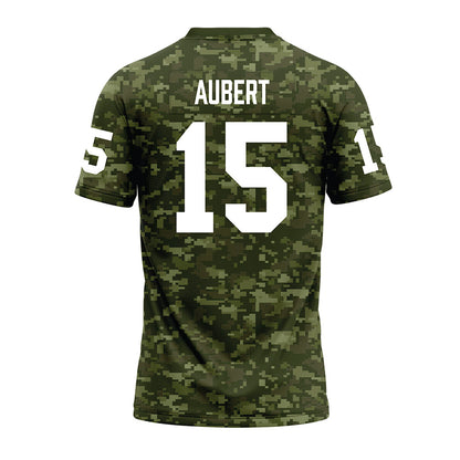 Tarleton State - NCAA Football : Jadan Aubert - Military Green Camo Premium Football Jersey-1