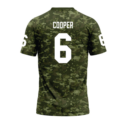 Tarleton State - NCAA Football : Darius Cooper - Military Green Camo Premium Football Jersey-1