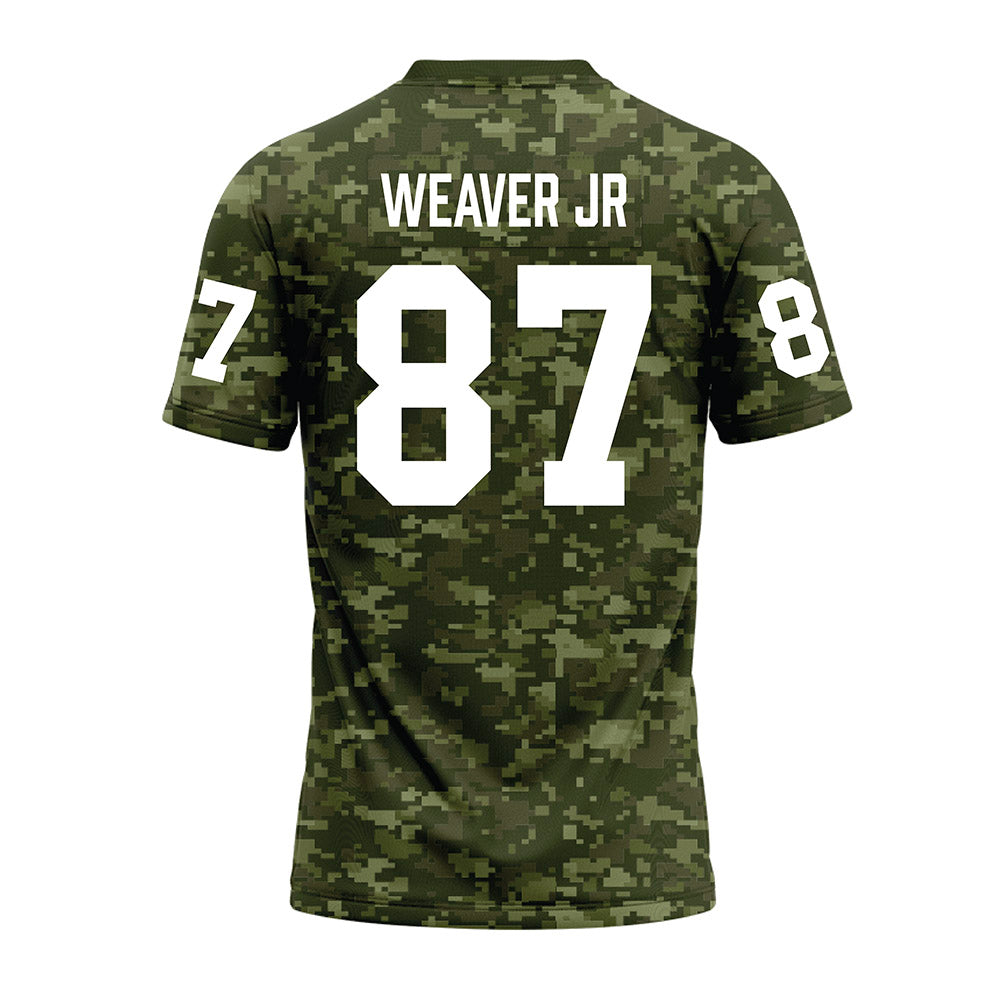 Tarleton State - NCAA Football : Rodrick Weaver Jr - Military Green Camo Premium Football Jersey-1