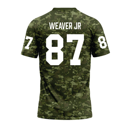 Tarleton State - NCAA Football : Rodrick Weaver Jr - Military Green Camo Premium Football Jersey-1