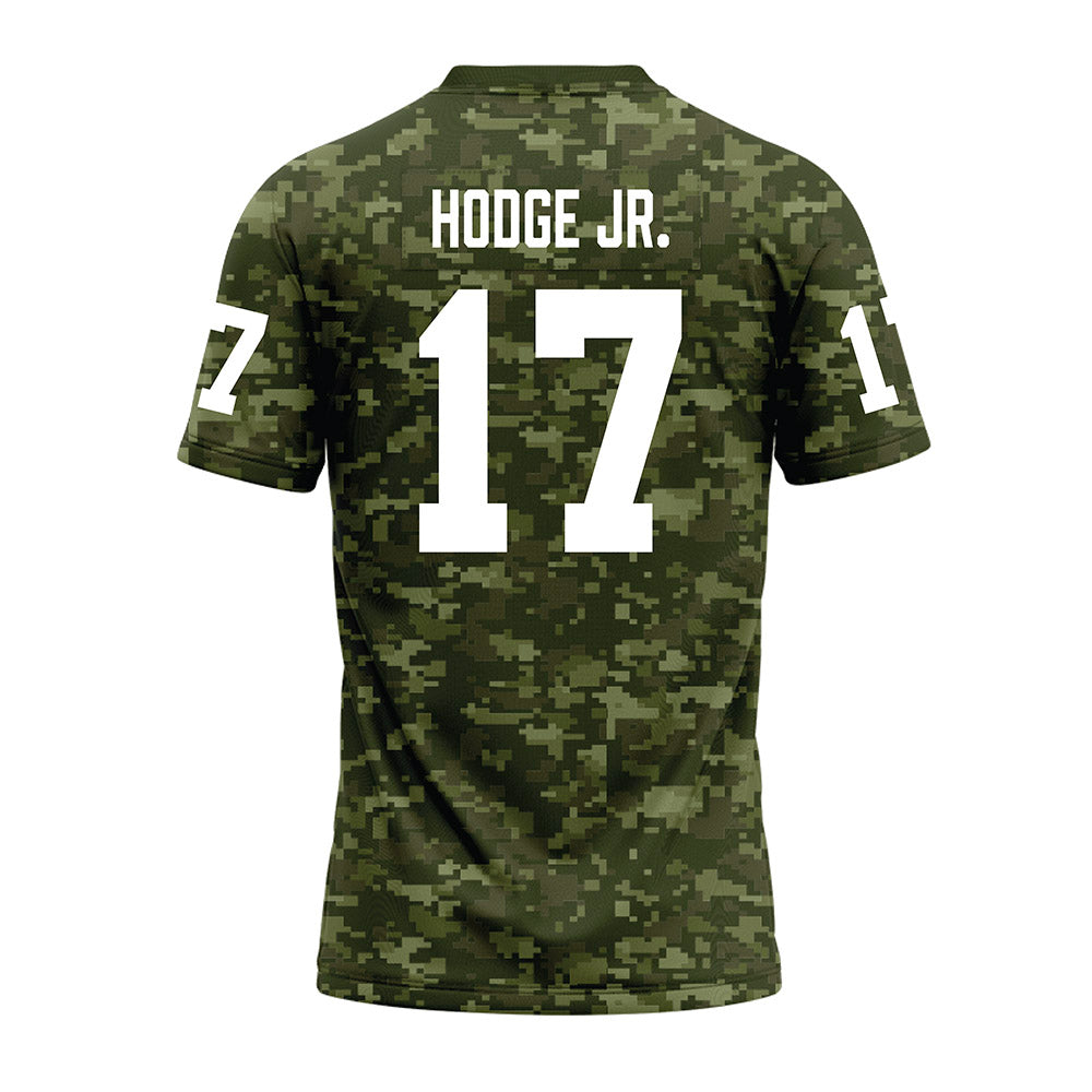 Tarleton State - NCAA Football : Michael Hodge Jr. - Military Green Camo Premium Football Jersey-1