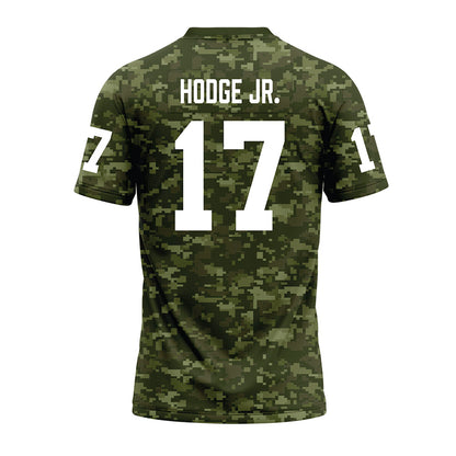 Tarleton State - NCAA Football : Michael Hodge Jr. - Military Green Camo Premium Football Jersey-1