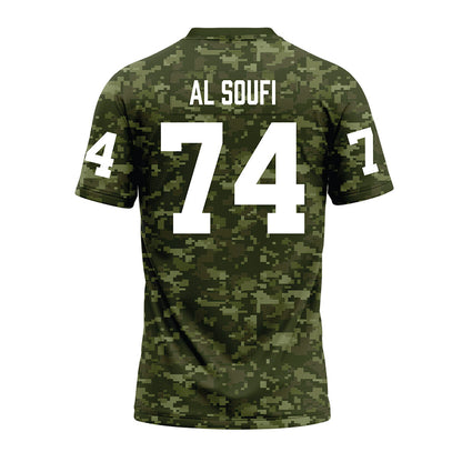 Tarleton State - NCAA Football : Kariem Al Soufi - Military Green Camo Premium Football Jersey-1