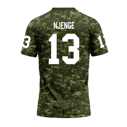 Tarleton State - NCAA Football : Pius Njenge - Military Green Camo Premium Football Jersey-1