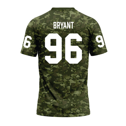Tarleton State - NCAA Football : Deonte Bryant - Military Green Camo Premium Football Jersey-1