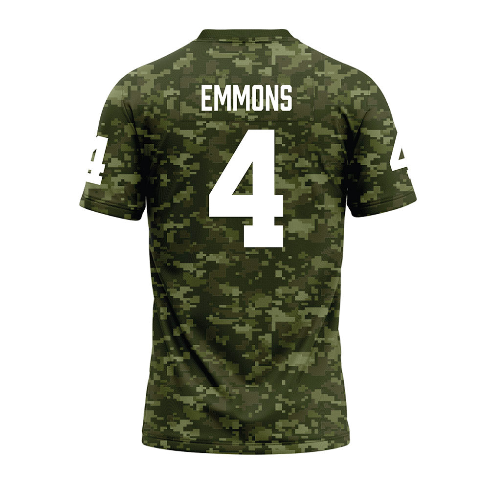 Tarleton State - NCAA Football : Omar Emmons - Military Green Camo Premium Football Jersey-1