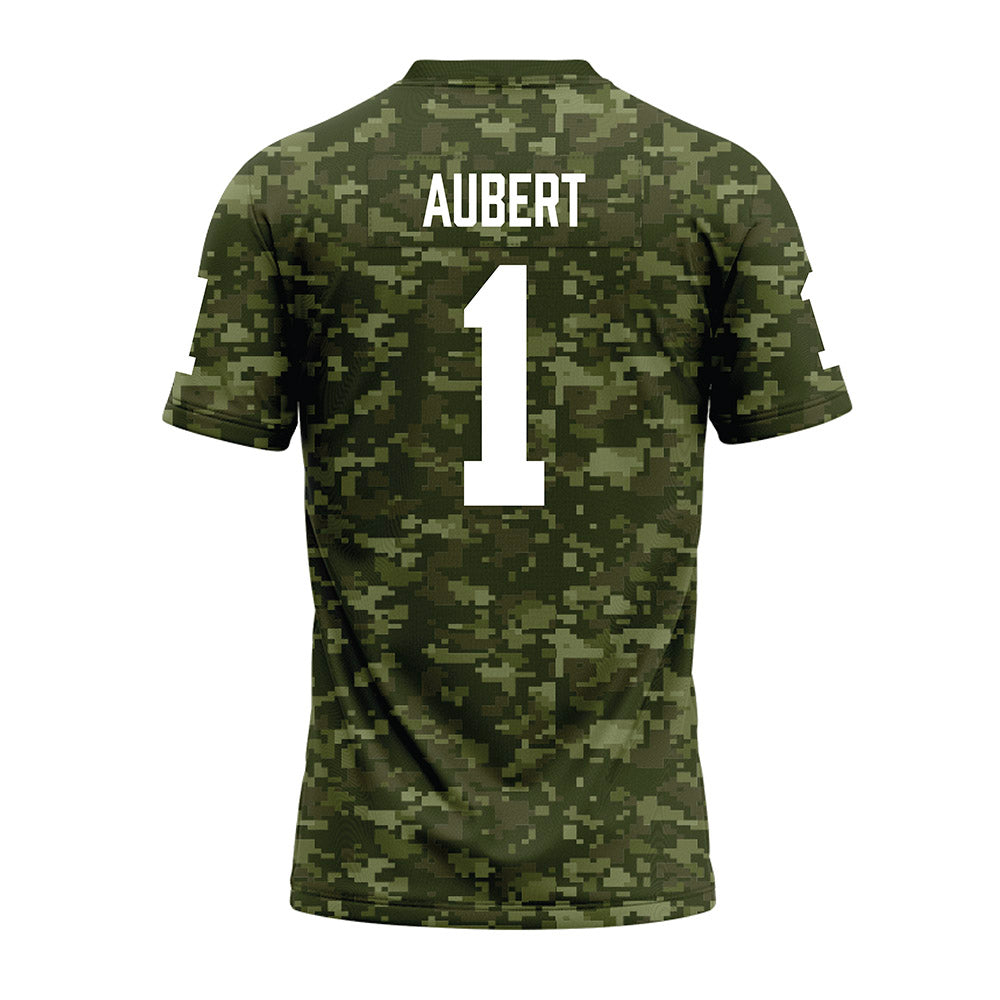 Tarleton State - NCAA Football : Jadan Aubert - Military Green Camo Premium Football Jersey-1