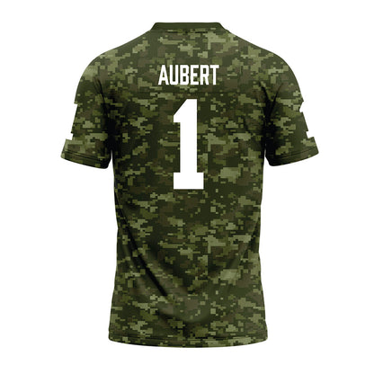 Tarleton State - NCAA Football : Jadan Aubert - Military Green Camo Premium Football Jersey-1