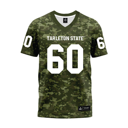 Tarleton State - NCAA Football : Hunter Smith - Military Green Camo Premium Football Jersey-0