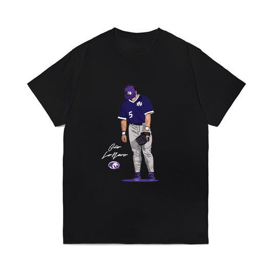 North Alabama - NCAA Baseball : Gio LoNero - Caricature Comfort Colors T-Shirt-0