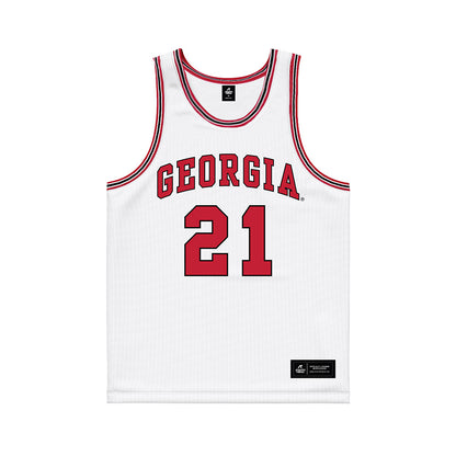 Georgia - NCAA Men's Basketball : Marcus Millender - White Basketball Jersey-0