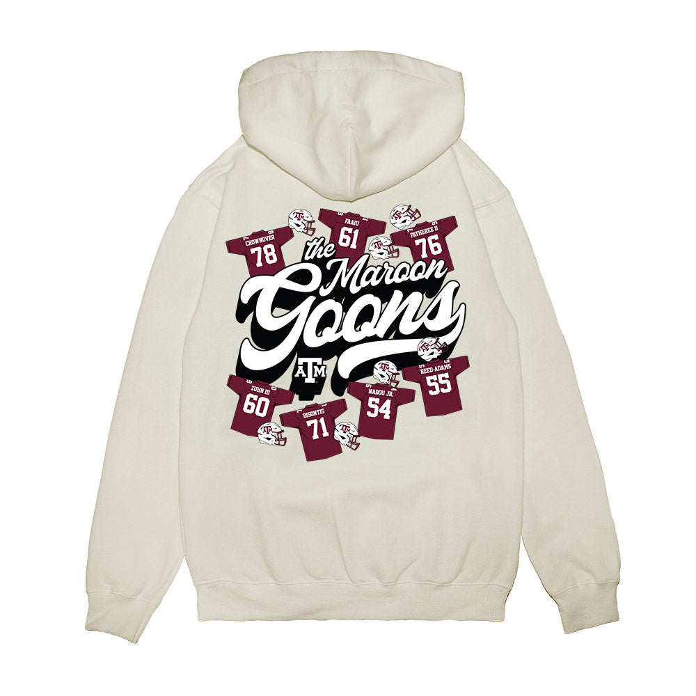 Texas A&M - NCAA Football : - The Maroon Goons Premium Hooded Sweatshirt-1