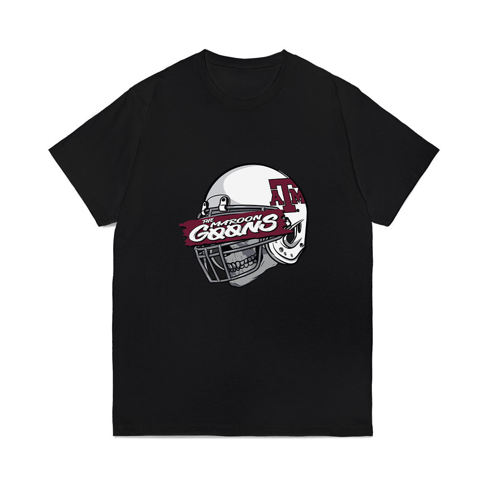 Texas A&M - NCAA Football : - Maroon Goons Comfort Colors T-Shirt-0
