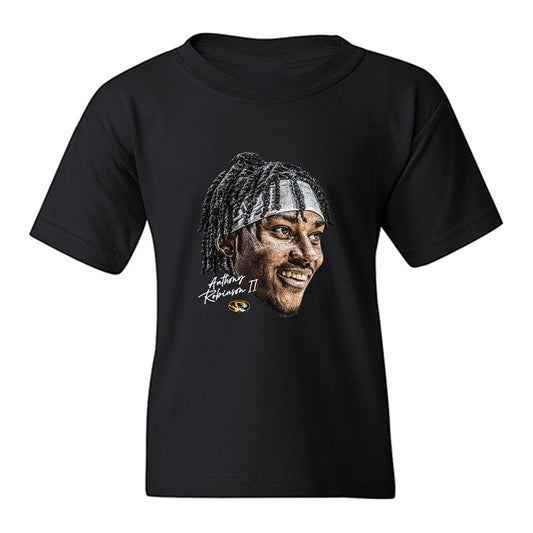Missouri - NCAA Mens Basketball : Anthony Robinson II - Game Face Youth T-Shirt-0