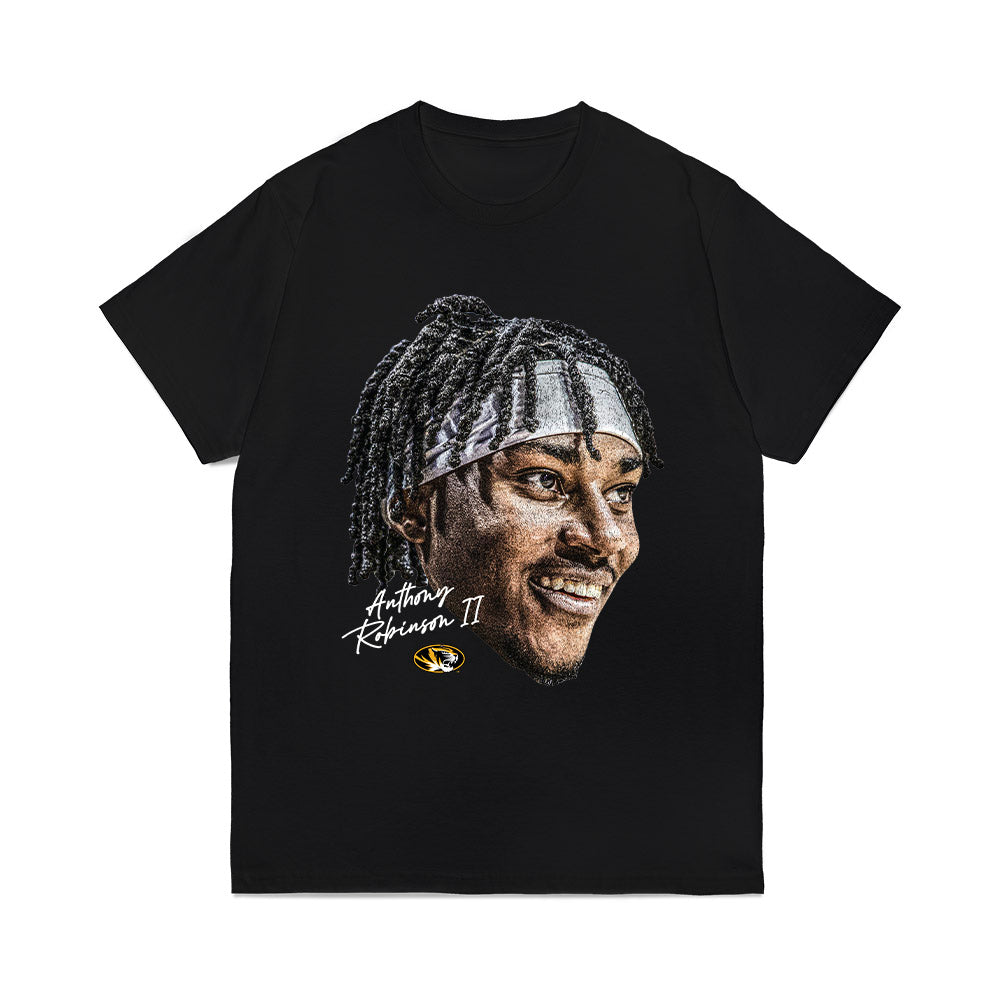 Missouri - NCAA Mens Basketball : Anthony Robinson II - Game Face Comfort Colors T-Shirt-0