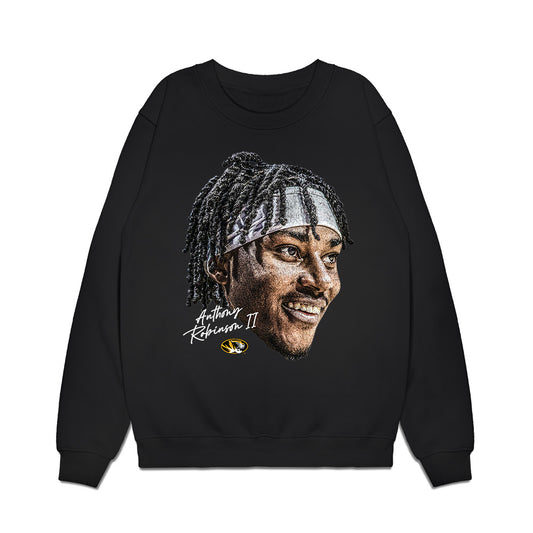 Missouri - NCAA Mens Basketball : Anthony Robinson II - Game Face Premium Crewneck Sweatshirt-0
