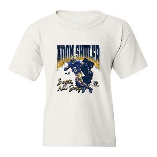Notre Dame - NCAA Football : Adon Shuler - Caricature Youth T-Shirt-0
