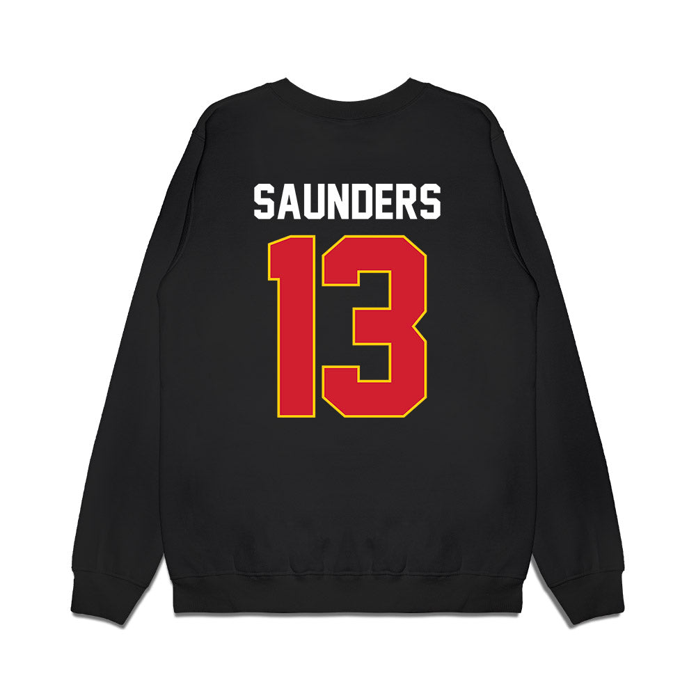 Maryland - NCAA Men's Basketball : Elijah Saunders - Vintage Shersey Premium Crewneck Sweatshirt-1